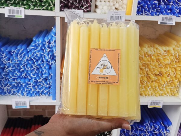 Vela Palito Amarela Kg.