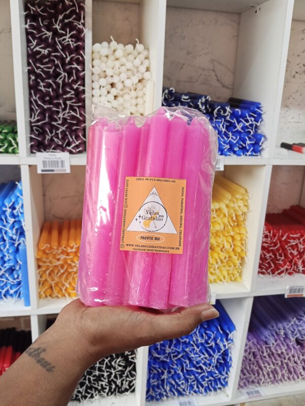 Vela Palito Magenta Kg.