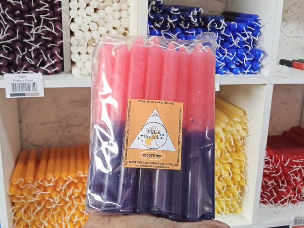 Vela Palito Rosa e Azul Kg.