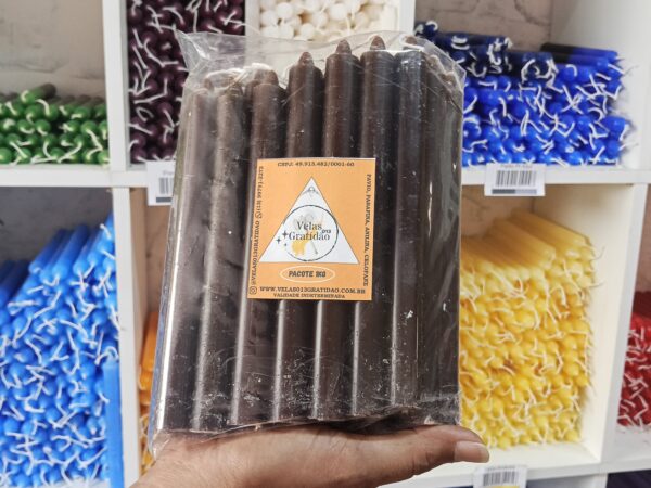 Vela Palito Marrom Kg.