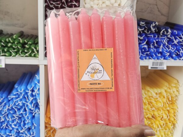 Vela Palito Rosa Kg.