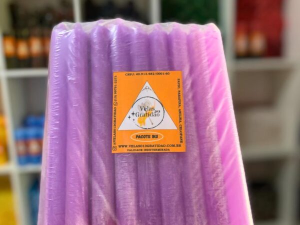 Vela Palito Lilas Kg.
