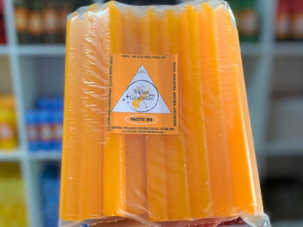 Vela Palito Laranja Kg.