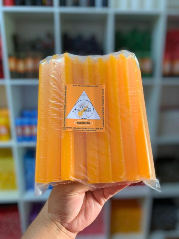Vela Palito Laranja Kg.