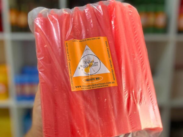Vela Palito Vermelha Kg.