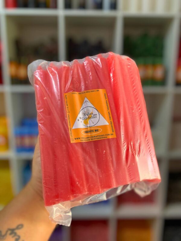 Vela Palito Vermelha Kg.