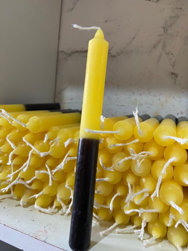 Vela Palito Amarela e Preta Kg. - Imagem 2