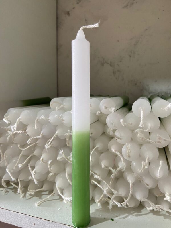 Vela Palito Verde e Branca Kg. - Imagem 2