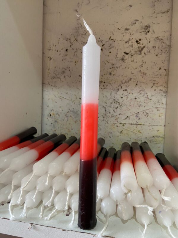 Vela Palito Branca Vermelho Preto Kg. - Imagem 3