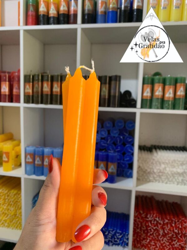 Vela Palito Laranja 10Kg.
