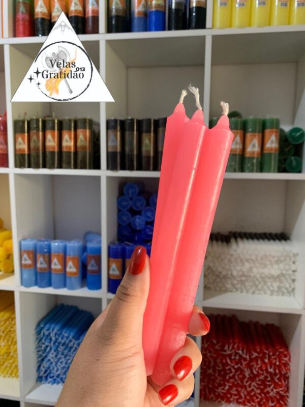 Vela Palito Rosa Kg. - Imagem 2