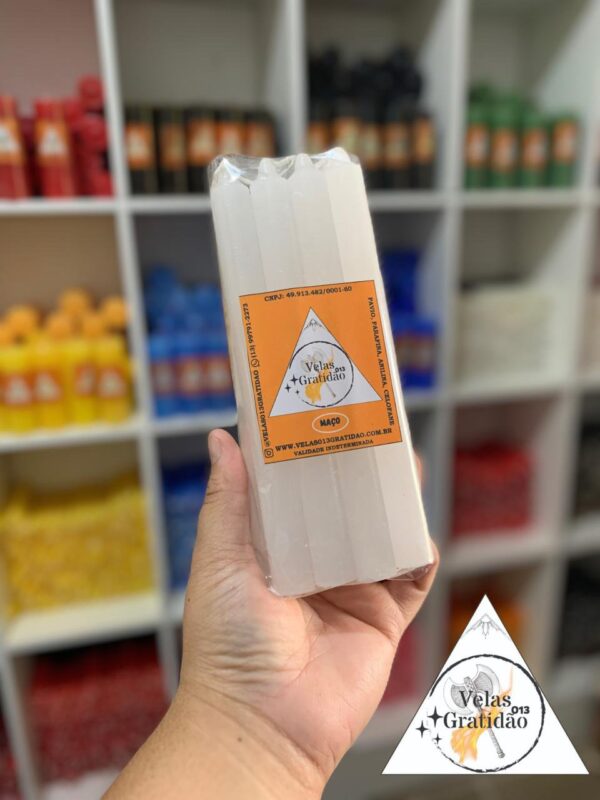 Vela Palito Branca Maço