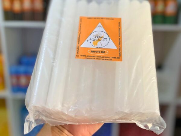 Vela Palito Branca Kg.