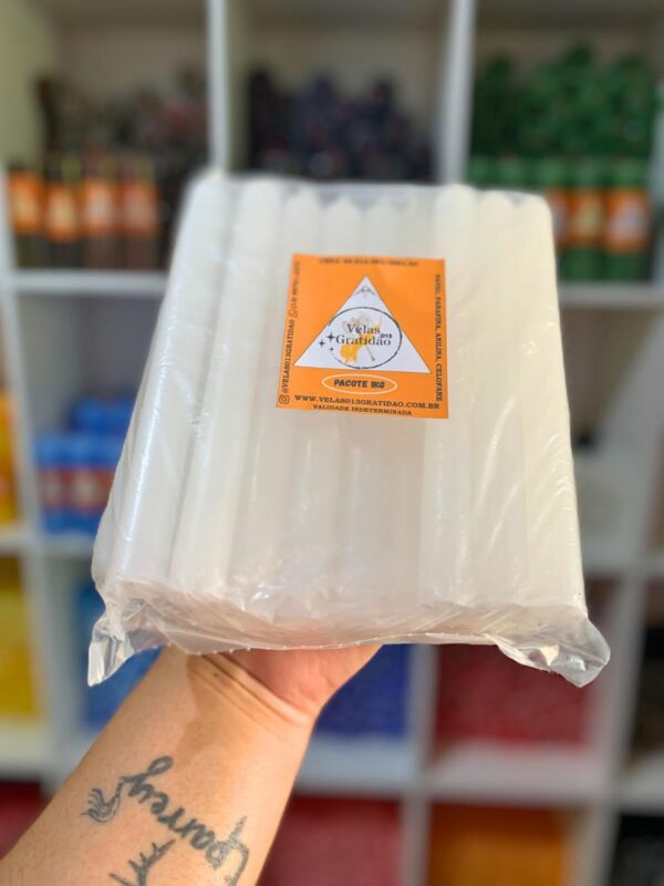 Vela Palito Branca Kg.