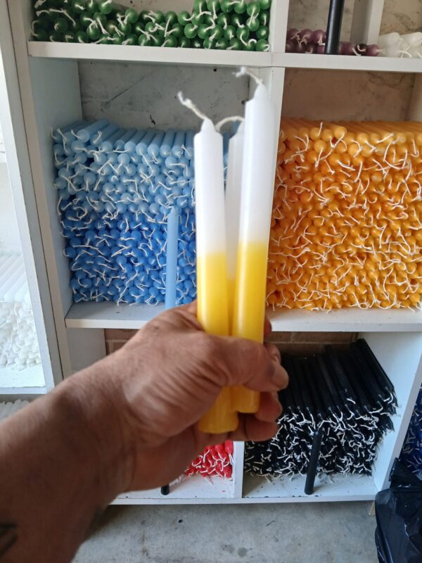 Vela Palito Amarela e Branca Kg. - Imagem 2