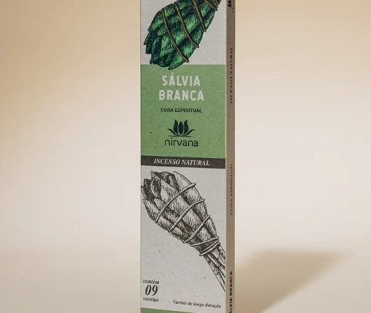 Incenso Nirvana Natural Salvia Branca
