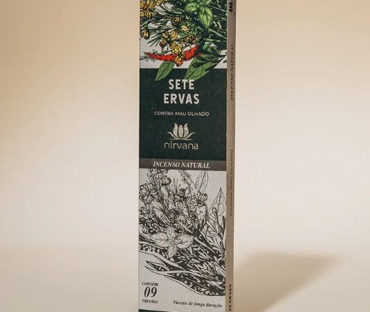 Incenso Nirvana Natural Sete Ervas