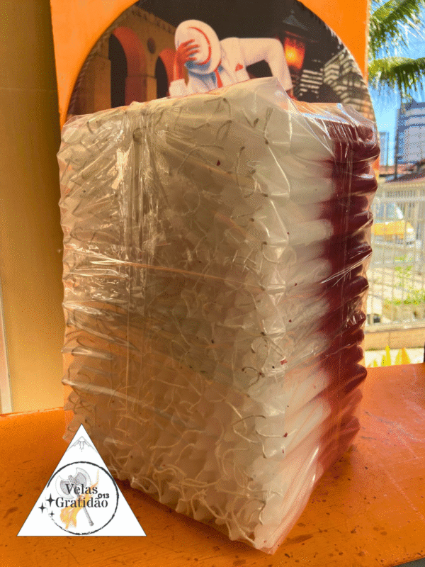 Vela Palito Branca e Vermelha 10Kg.