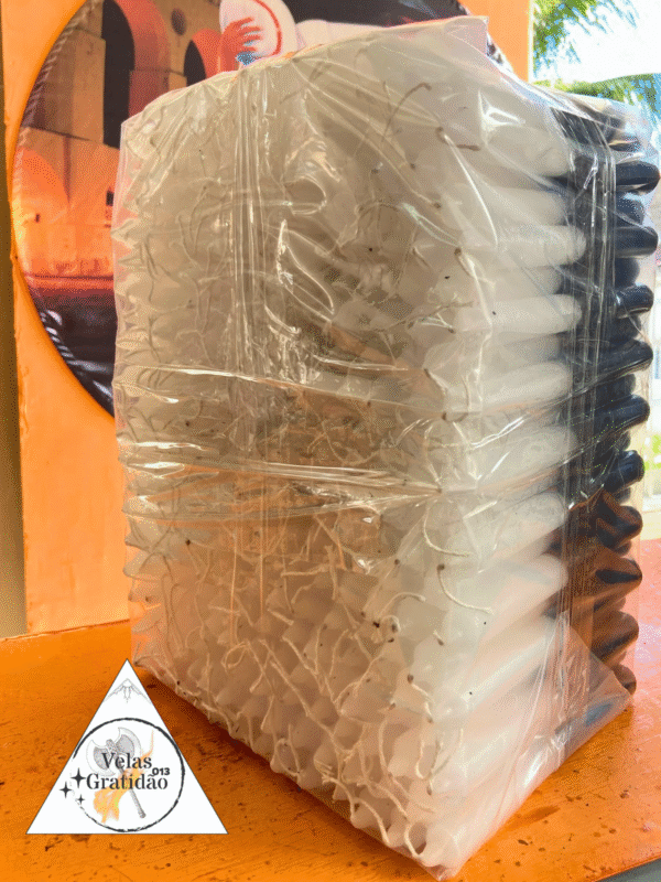 Vela Palito Branca e Preta 10Kg.
