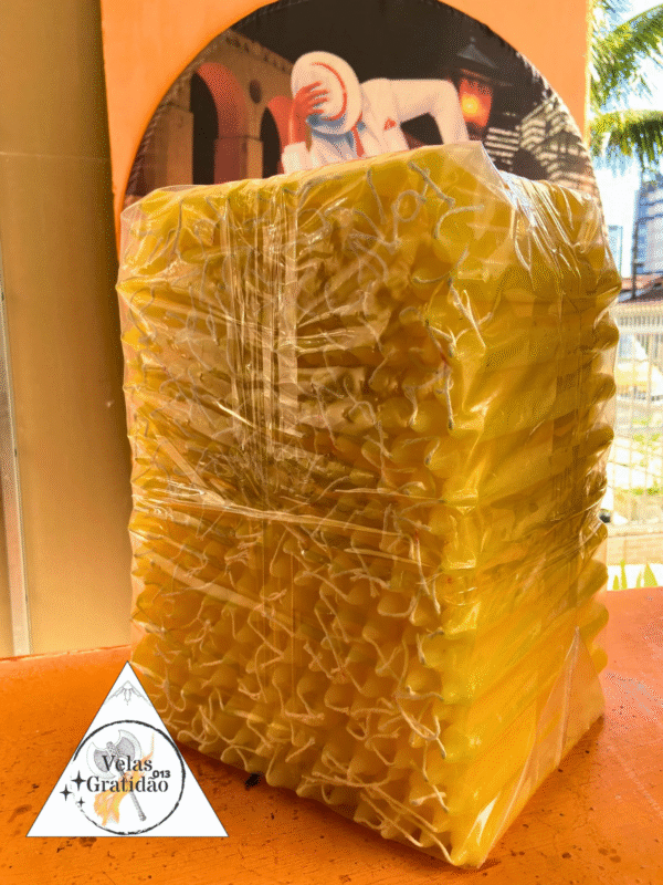 Vela Palito Amarela 10Kg. - Imagem 2