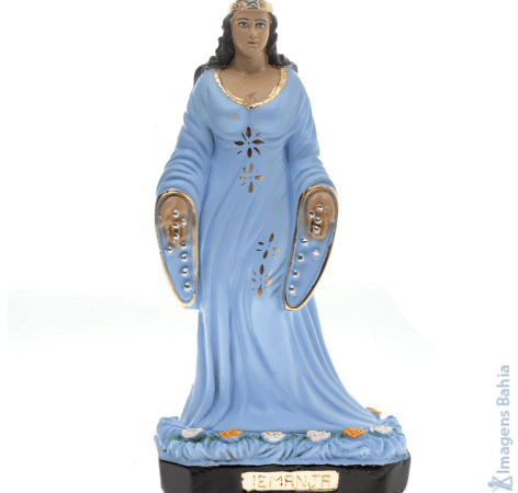 Imagem Iemanjá Roupa Azul de 20cm.